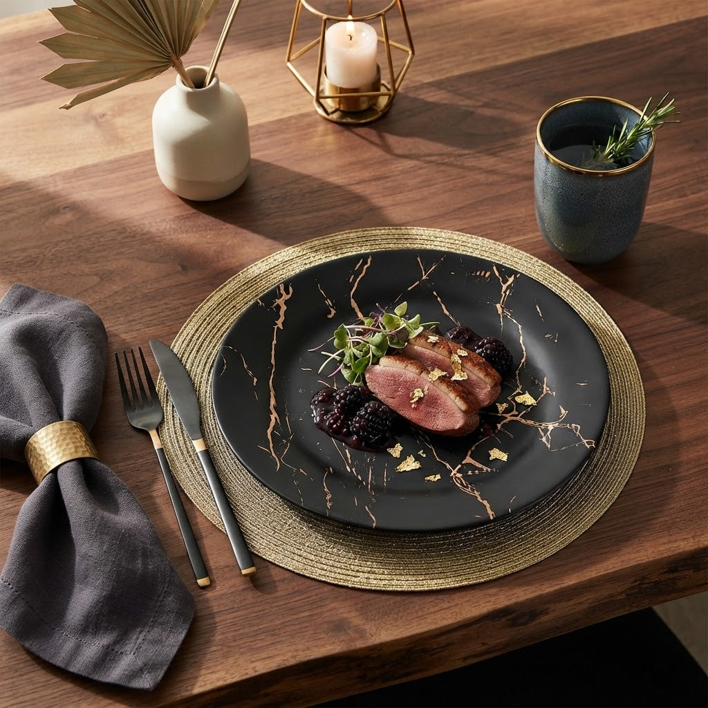 RK Round Melamine Dinner Plate - 10.5 Inch