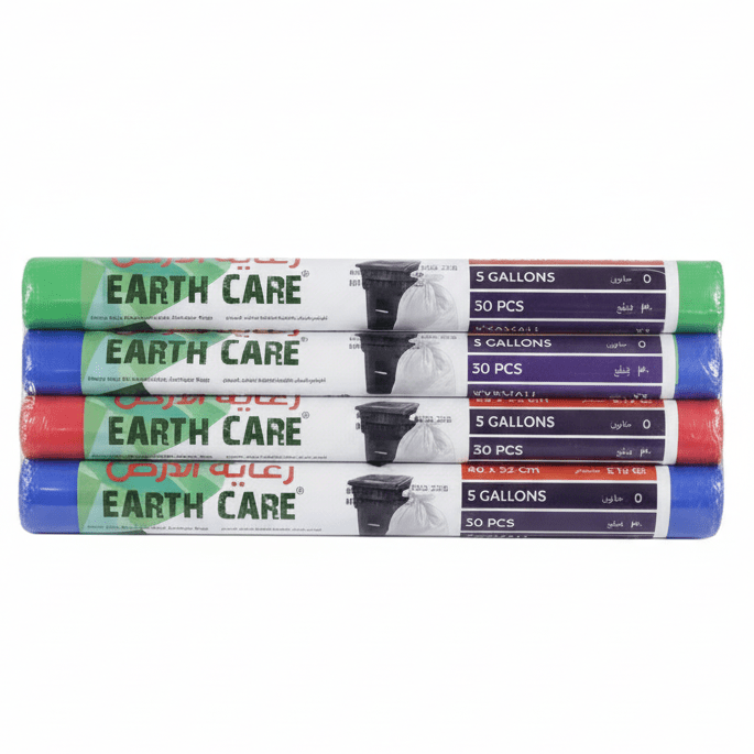 Earthcare Assorted Garbage Bags 5 Gallon 46x52 cm – 30 Bags x Pack of 5 - Al Kabayel Discount CentreEarthcare Assorted Garbage Bags 5 Gallon 46x52 cm – 30 Bags x Pack of 5DisposablesEARTHCAREAl Kabayel Discount Centre