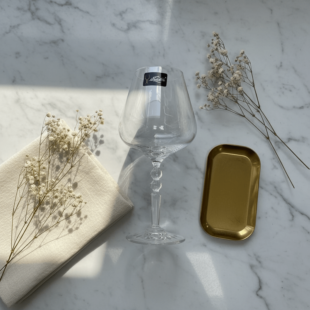 Edelita Premium Curved Wine Glass with Elegant Silhouette for Stylish Table Settings – 550 ml - Al Kabayel Discount CentreEdelita Premium Curved Wine Glass with Elegant Silhouette for Stylish Table Settings – 550 mlWine GlassesEDELITAAl Kabayel Discount Centre