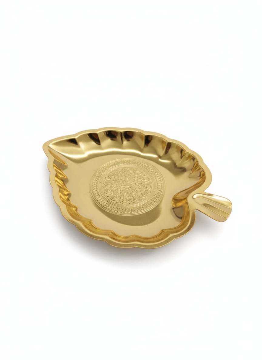 Edelolanz Gold Leaf Shape Steel Tray 19×13 cm – Unique Decorative Accent, Elegant Curved Design, Perfect for Sweets, Dry Fruits, or Jewelry Display - Al Kabayel Discount CentreEdelolanz Gold Leaf Shape Steel Tray 19×13 cm – Unique Decorative Accent, Elegant Curved Design, Perfect for Sweets, Dry Fruits, or Jewelry DisplayServing TraysEDELOLANZAl Kabayel Discount Centre