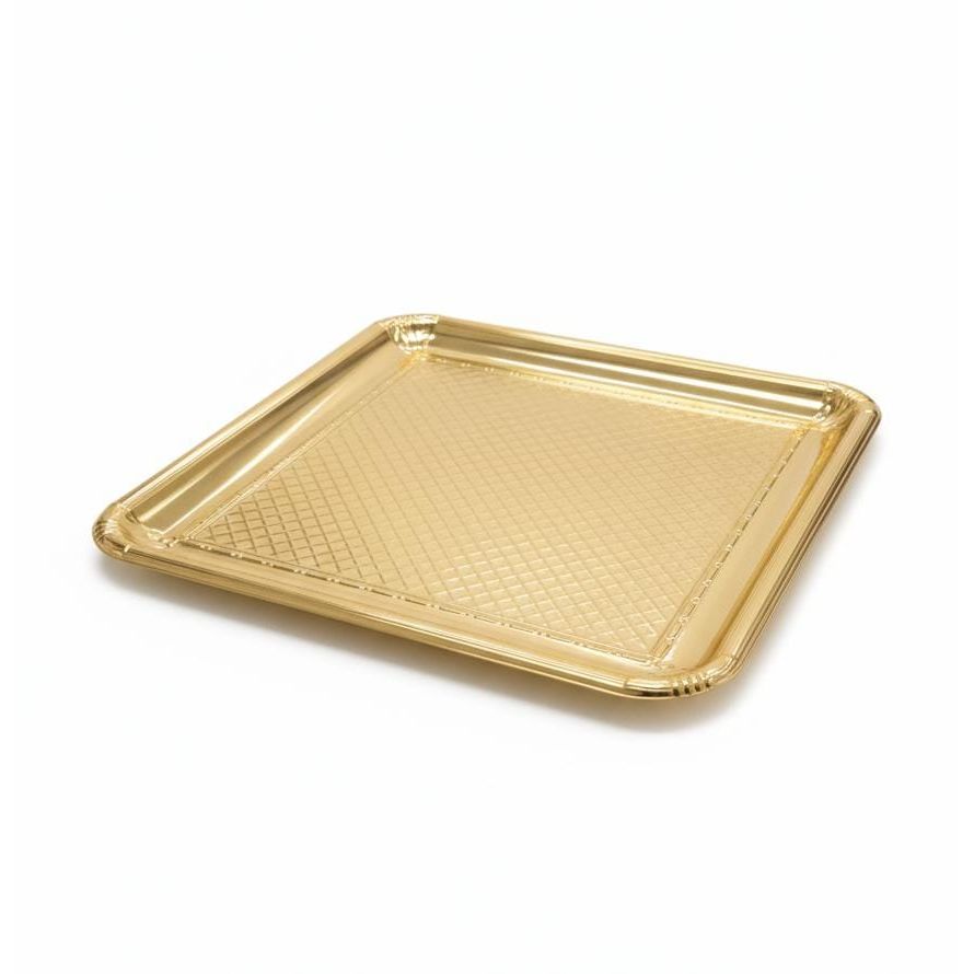 Edelolanz Gold Square Shape Steel Tray 23×23 cm – Stylish Geometric Design, Polished Finish, Ideal for Organizing or Display - Al Kabayel Discount CentreEdelolanz Gold Square Shape Steel Tray 23×23 cm – Stylish Geometric Design, Polished Finish, Ideal for Organizing or DisplayServing TraysEDELOLANZAl Kabayel Discount Centre