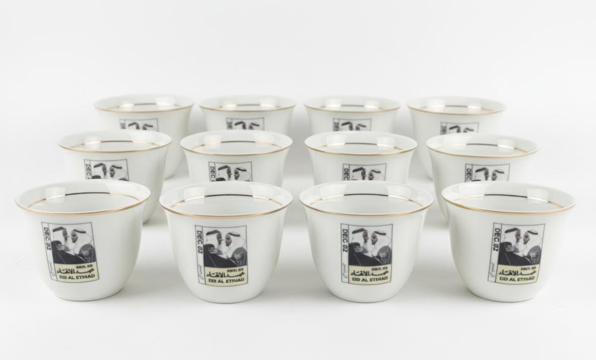 Eid Al Etihad 12 Pieces Ceramic Cawa Cup Set in Pure White Color – Classic Arabic Coffee Cup Design for Special Occasions - Al Kabayel Discount CentreEid Al Etihad 12 Pieces Ceramic Cawa Cup Set in Pure White Color – Classic Arabic Coffee Cup Design for Special OccasionsTea SetsEID AL ETHIHADAl Kabayel Discount Centre