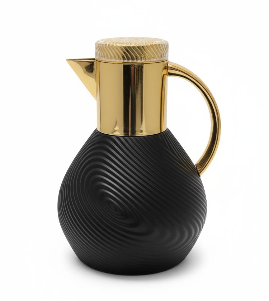 Ejshe 1 Liter Premium Vacuum Flask – Stylish Black Finish with Gold Detailing, Ideal for Daily Serving & Gifting - Al Kabayel Discount CentreEjshe 1 Liter Premium Vacuum Flask – Stylish Black Finish with Gold Detailing, Ideal for Daily Serving & GiftingThermosEJSHEAl Kabayel Discount Centre