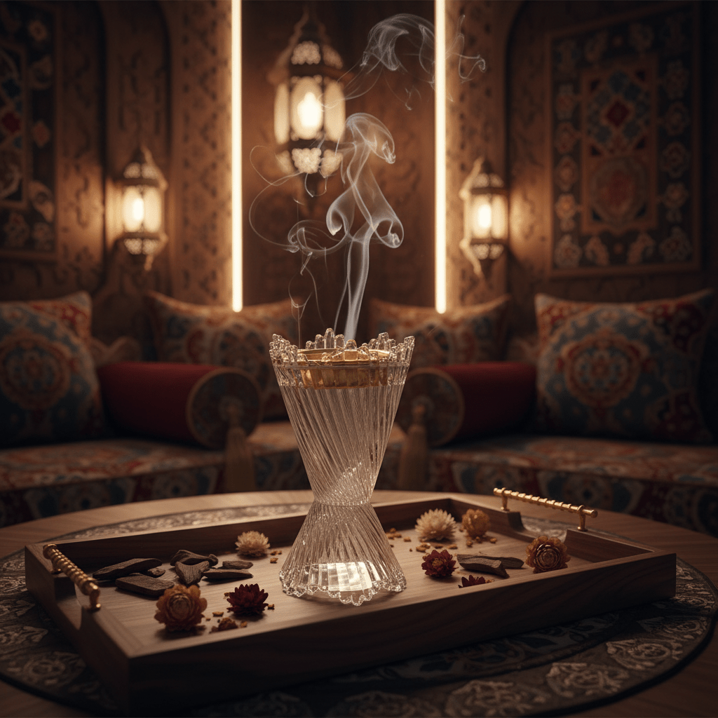 Elegant Crystal Glass Incense Burner with Gold Rim — 17cm - Al Kabayel Discount CentreElegant Crystal Glass Incense Burner with Gold Rim — 17cmIncense burnerAKDCAl Kabayel Discount Centre