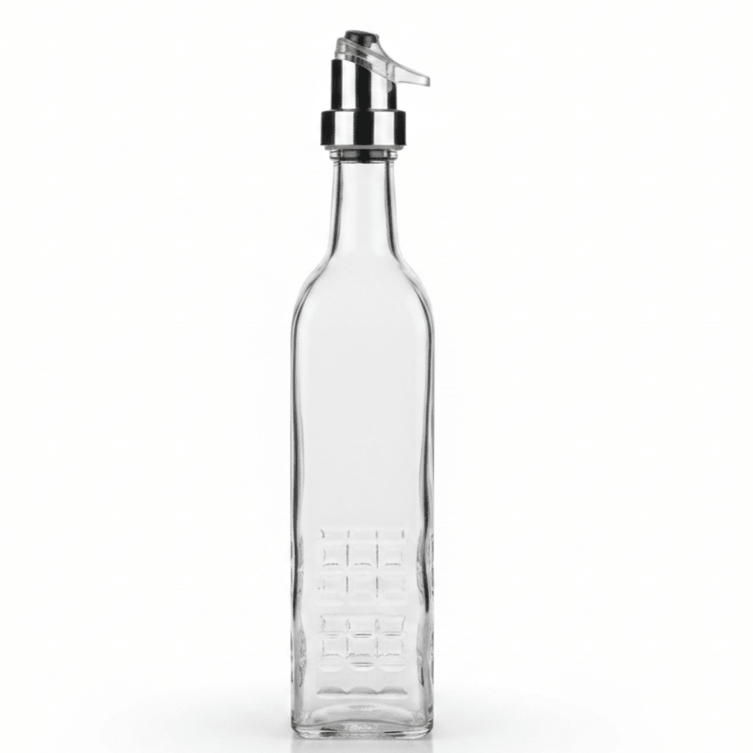 Elegant Glass Oil & Vinegar Bottle with Flip - Top Pourer — 500ml - Al Kabayel Discount CentreElegant Glass Oil & Vinegar Bottle with Flip - Top Pourer — 500mlKitchen Utensils & GadgetsAKDCAl Kabayel Discount Centre