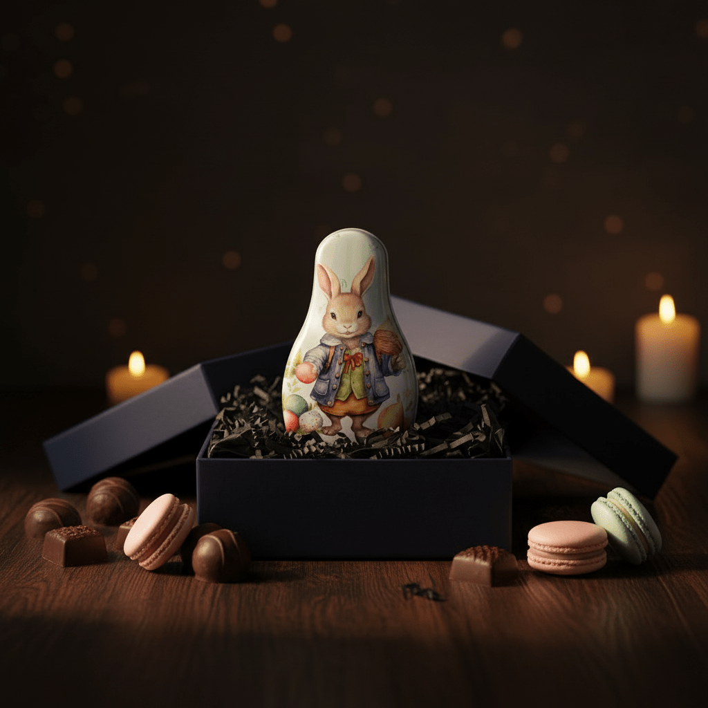 Elegant Metal Candy Box with Rabbit Design | Decorative Gift Tin | 12cm - Al Kabayel Discount CentreElegant Metal Candy Box with Rabbit Design | Decorative Gift Tin | 12cmJars & Food SaversAKDCAl Kabayel Discount Centre