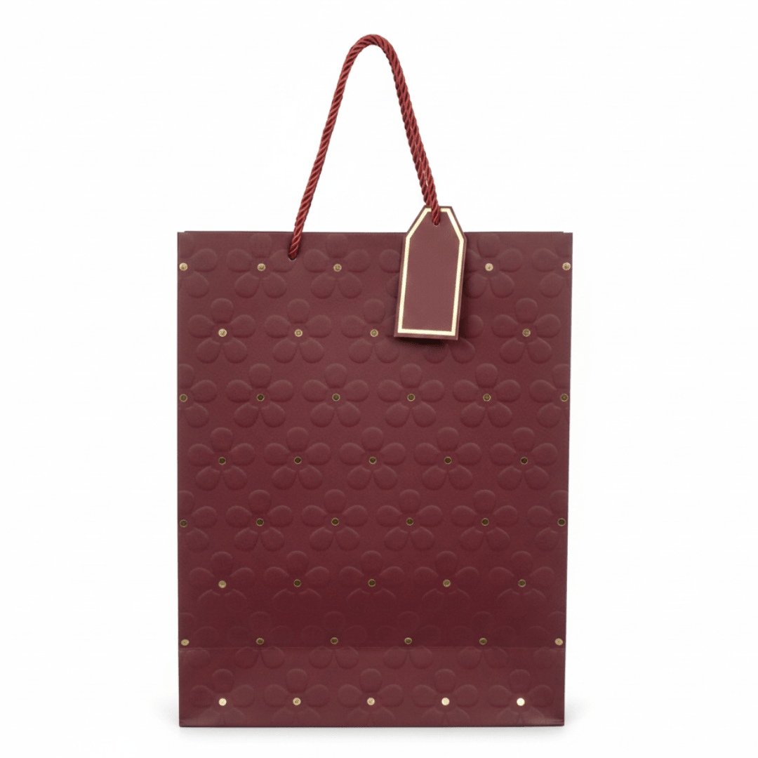 Elegant Paper Gift Bag with Gold Polka Dots & Twisted Rope Handles | Large 40×30cm | - Al Kabayel Discount CentreElegant Paper Gift Bag with Gold Polka Dots & Twisted Rope Handles | Large 40×30cm |Packing & Wrapping SuppliesAKDCAl Kabayel Discount Centre