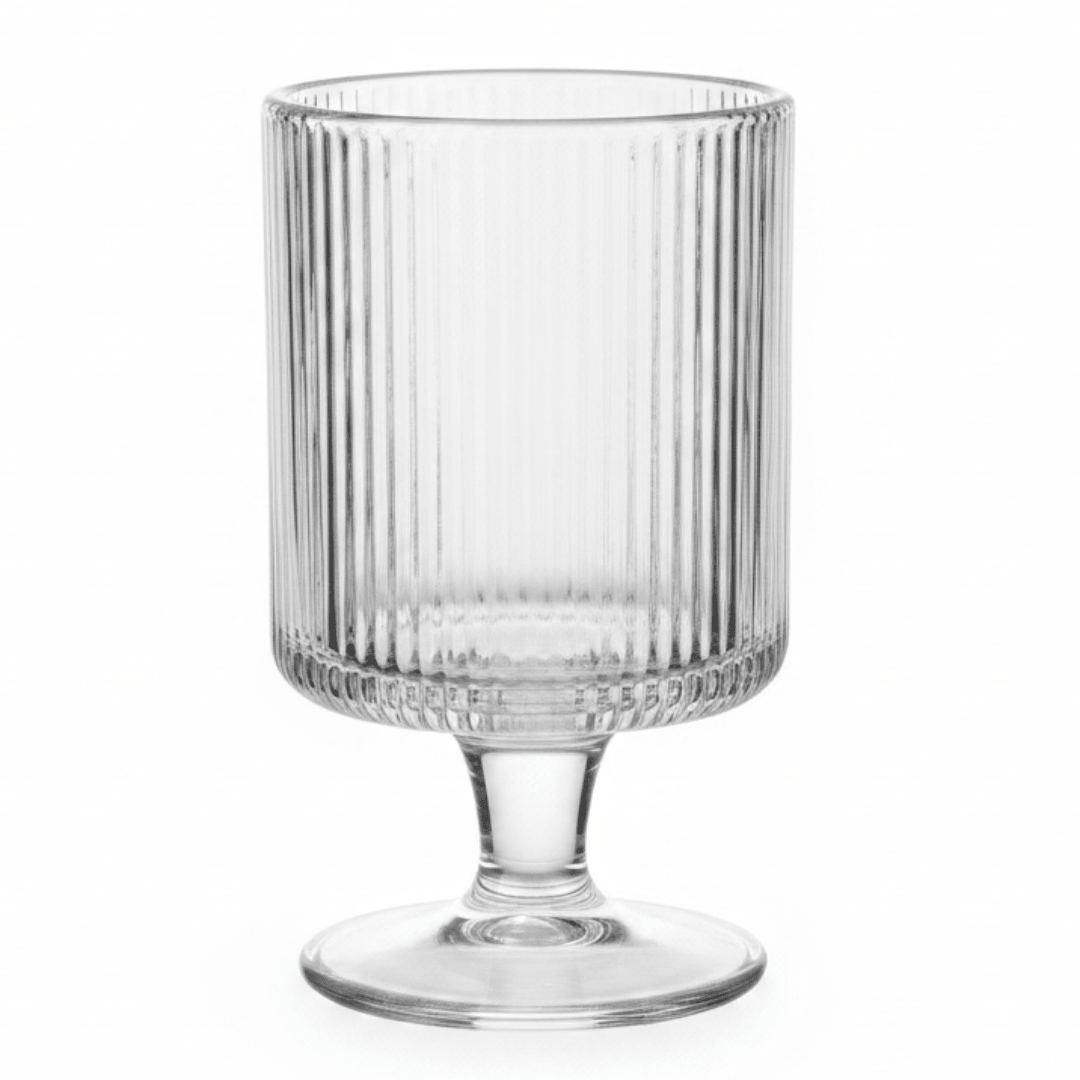 Elegant Ribbed Footed Glass Ice Cream Cup | 150ml | - Al Kabayel Discount CentreElegant Ribbed Footed Glass Ice Cream Cup | 150ml |TumblersAKDCAl Kabayel Discount Centre