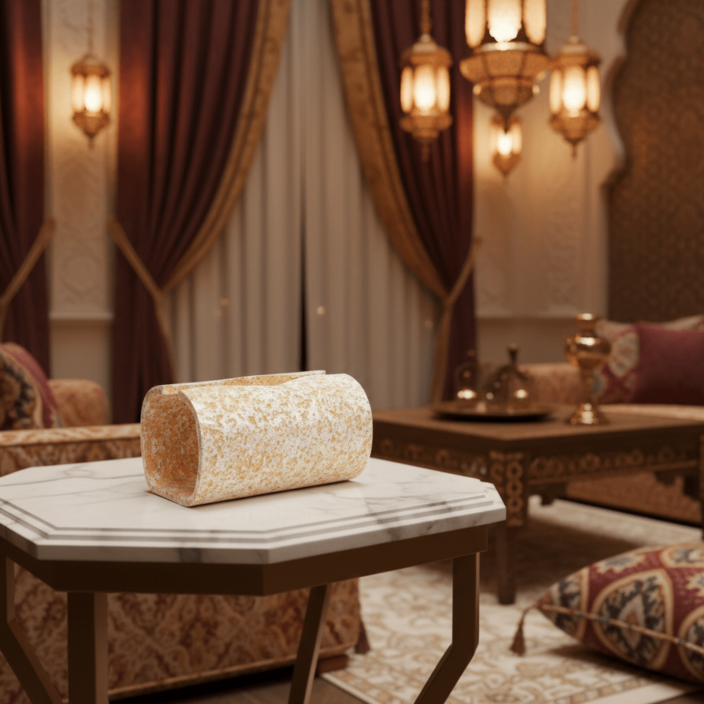 Elegant Speckled Gold & White Pop Tissue Holder with Luxury Decorative Finish – Modern Tissue Storage Box for Home and Office 19×10 cm - Al Kabayel Discount CentreElegant Speckled Gold & White Pop Tissue Holder with Luxury Decorative Finish – Modern Tissue Storage Box for Home and Office 19×10 cmNapkin Holders & Tissue BoxAKDCAl Kabayel Discount Centre