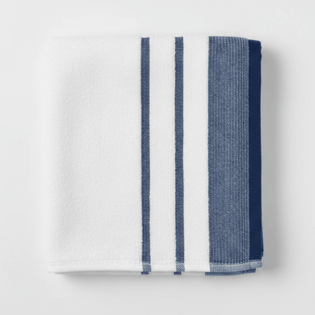Elysian Hand Towel 50x90cm – White with Blue Stripes - Al Kabayel Discount CentreElysian Hand Towel 50x90cm – White with Blue StripesBath Towels & WashclothsELYSIANAl Kabayel Discount Centre