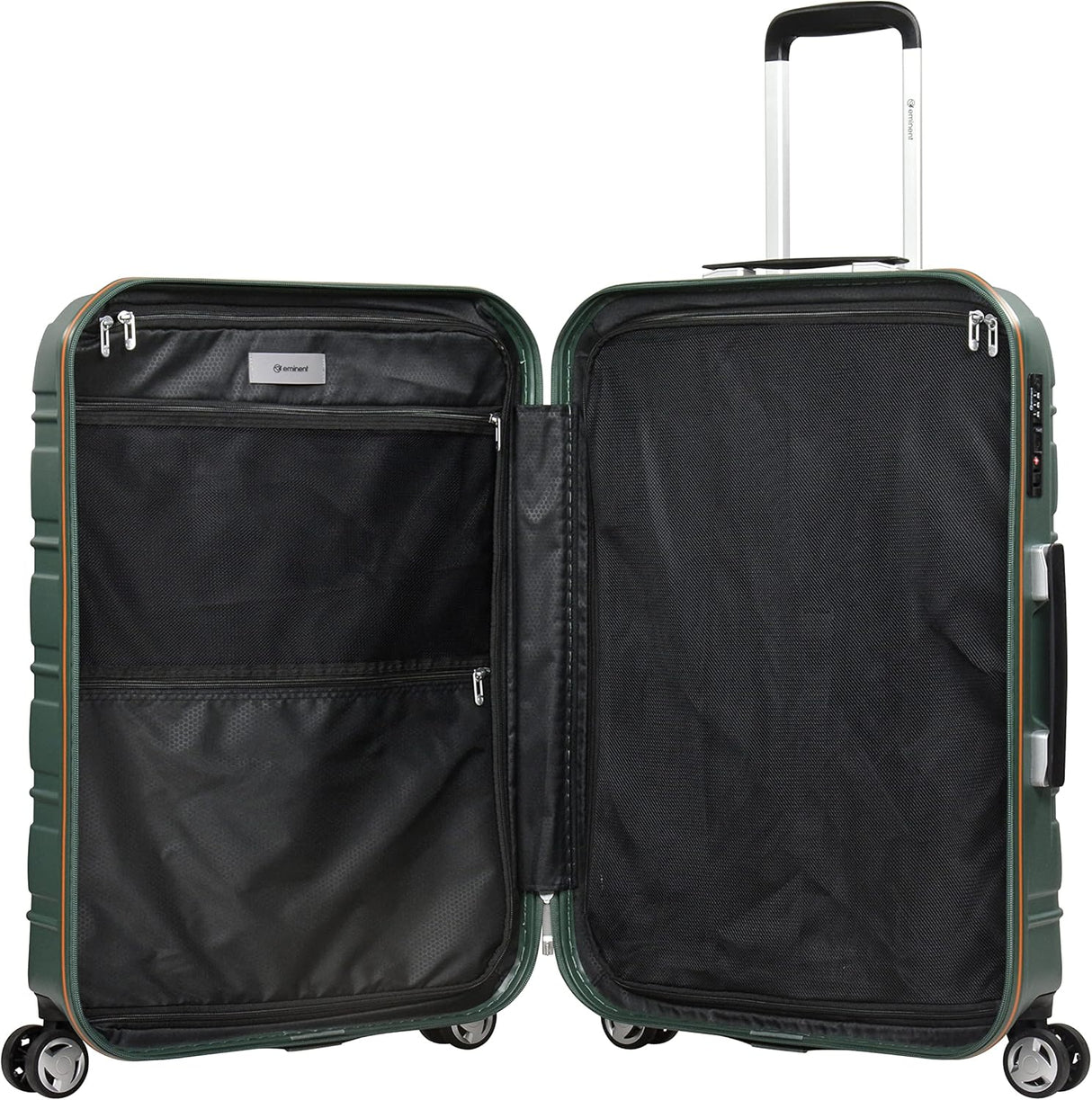 Eminent KJ95 Polycarbonate Glam Hard Case – Lightweight Checked Luggage with Quiet Spinner Wheels & TSA Lock, Mallard Green, 24 - Inch - Al Kabayel Discount CentreEminent KJ95 Polycarbonate Glam Hard Case – Lightweight Checked Luggage with Quiet Spinner Wheels & TSA Lock, Mallard Green, 24 - InchCabin LuggageEMINENTAl Kabayel Discount Centre