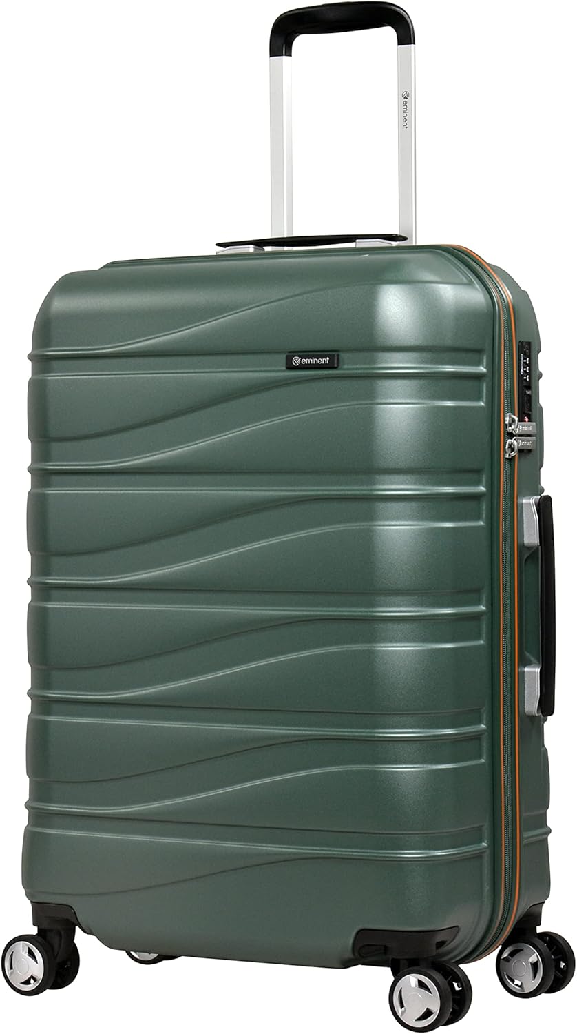 Eminent KJ95 Polycarbonate Glam Hard Case – Lightweight Checked Luggage with Quiet Spinner Wheels & TSA Lock, Mallard Green, 24 - Inch - Al Kabayel Discount CentreEminent KJ95 Polycarbonate Glam Hard Case – Lightweight Checked Luggage with Quiet Spinner Wheels & TSA Lock, Mallard Green, 24 - InchCabin LuggageEMINENTAl Kabayel Discount Centre
