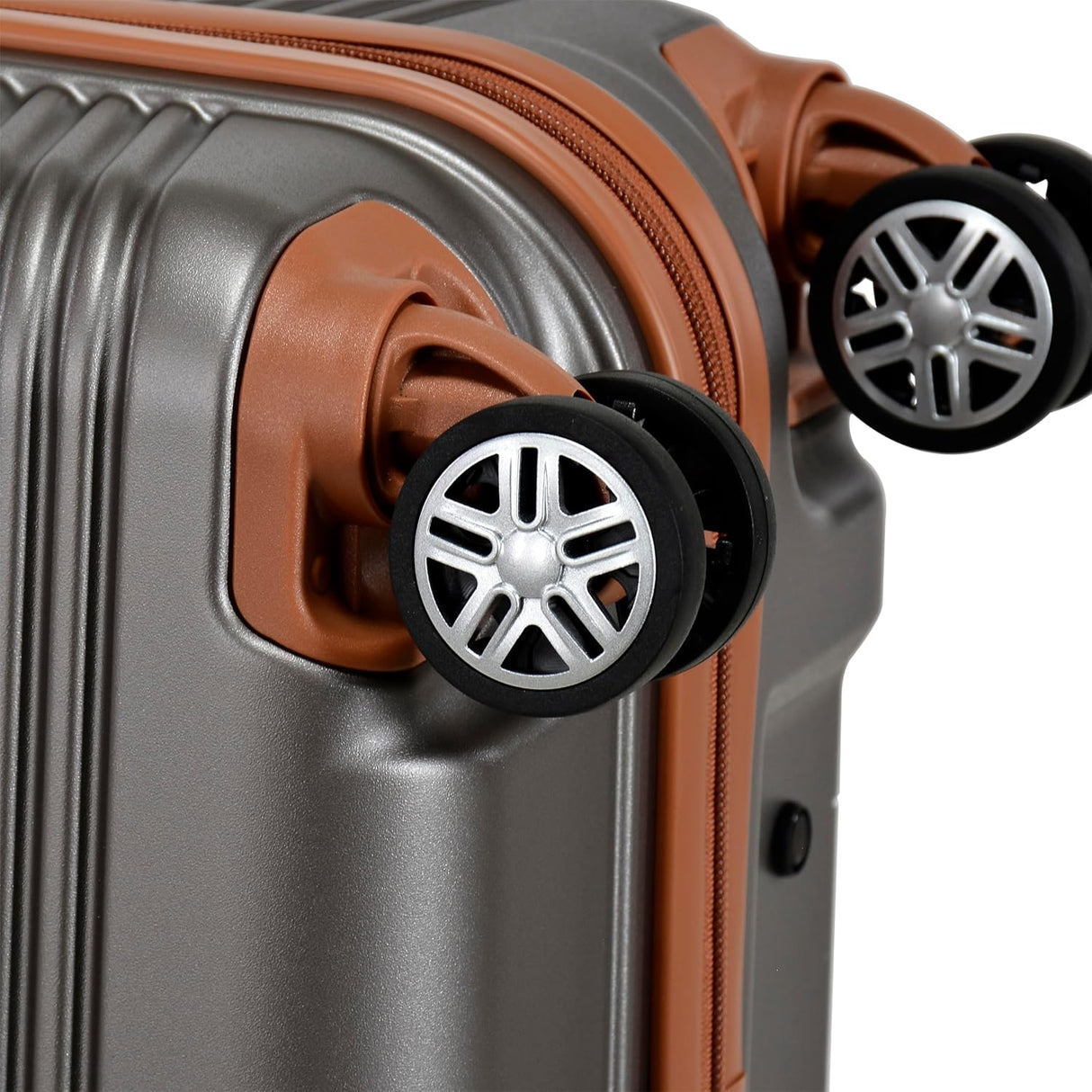 Eminent KK10 Makrolon Fashion Checked Suitcase – Smooth Double Spinner Wheels & TSA Lock, Gold Grey, 24 - Inch - Al Kabayel Discount CentreEminent KK10 Makrolon Fashion Checked Suitcase – Smooth Double Spinner Wheels & TSA Lock, Gold Grey, 24 - InchCabin LuggageEMINENTAl Kabayel Discount Centre