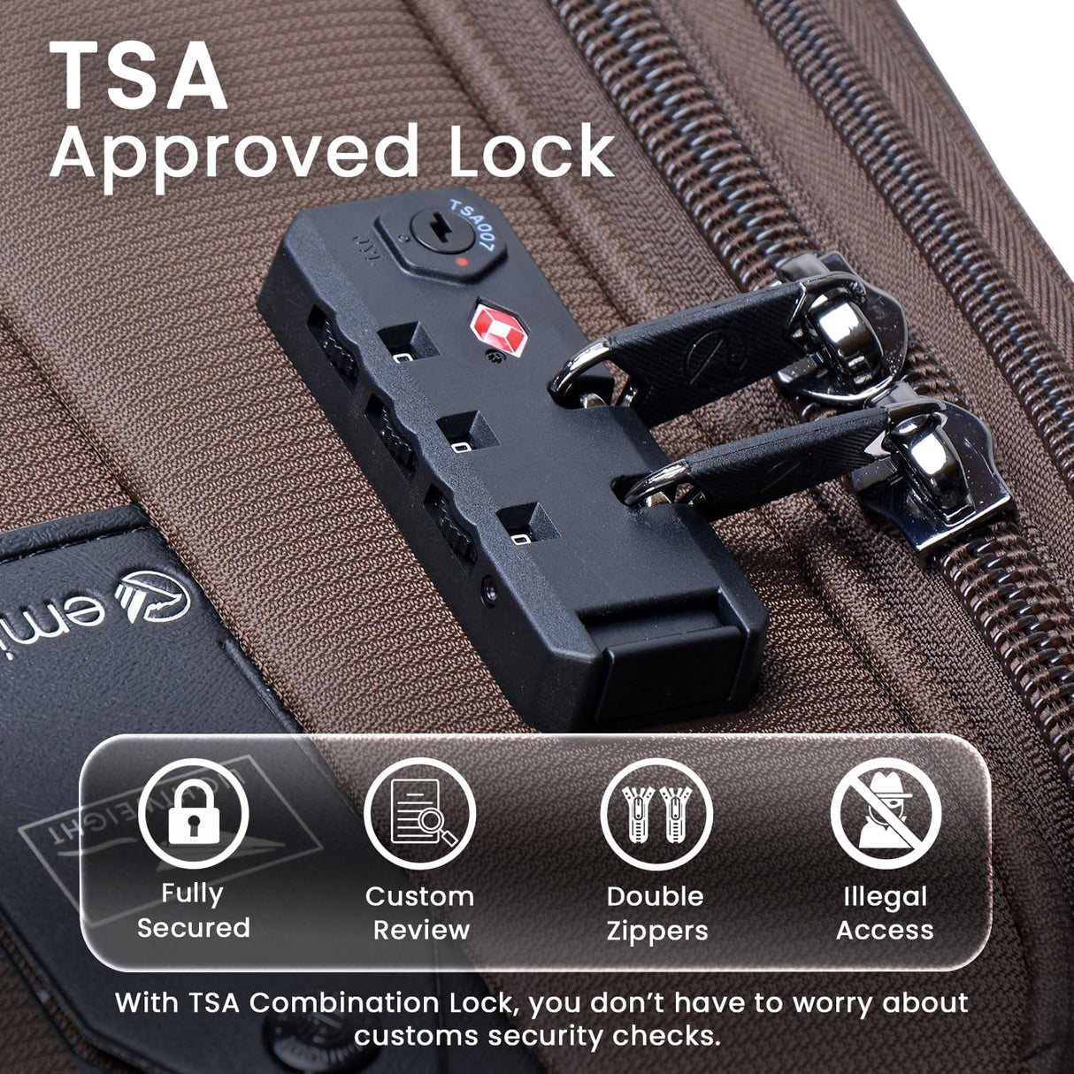 Eminent V6093SZ Expandable Soft Luggage Trolley – Polyester Carry - On Suitcase with TSA Lock & Double Spinner Wheels, Camel, 20 - Inch - Al Kabayel Discount CentreEminent V6093SZ Expandable Soft Luggage Trolley – Polyester Carry - On Suitcase with TSA Lock & Double Spinner Wheels, Camel, 20 - InchCabin LuggageEMINENTAl Kabayel Discount Centre