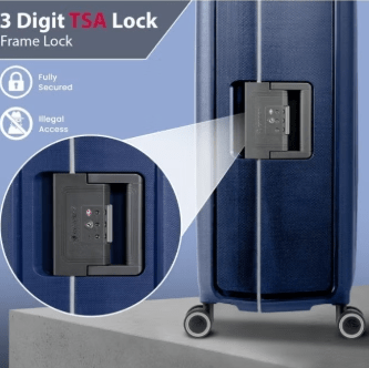 Eminent Vertica B0006 26 - Inch Polypropylene Hard Case Lightweight Luggage with Double Spinner Wheels & TSA Lock – Blue - Al Kabayel Discount CentreEminent Vertica B0006 26 - Inch Polypropylene Hard Case Lightweight Luggage with Double Spinner Wheels & TSA Lock – BlueCabin LuggageEMINENTAl Kabayel Discount Centre