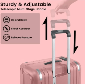 Eminent Vertica B0006 26 - Inch Polypropylene Hard Case Lightweight Luggage with Double Spinner Wheels & TSA Lock – Pink - Al Kabayel Discount CentreEminent Vertica B0006 26 - Inch Polypropylene Hard Case Lightweight Luggage with Double Spinner Wheels & TSA Lock – PinkCabin LuggageEMINENTAl Kabayel Discount Centre