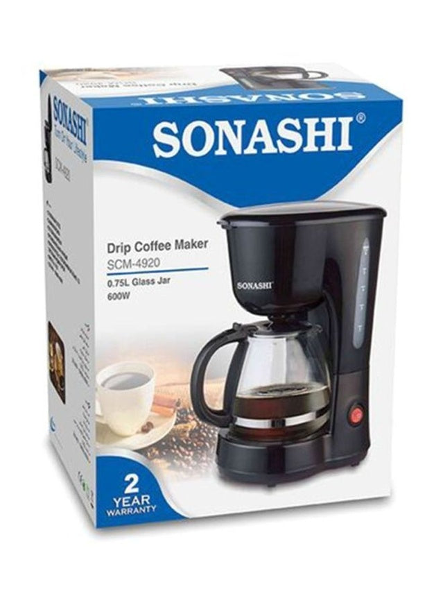 Sonashi Drip Coffee Maker ,SCM-4920 - 600W
