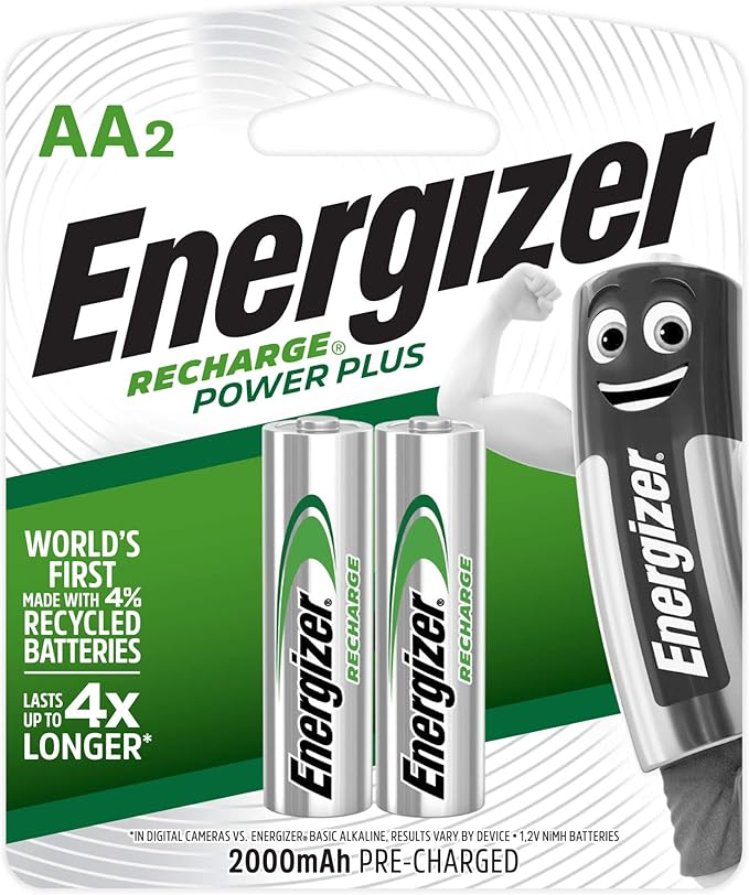 ENERGIZER AA Rechargeable Battery 2000mAh, Pack of 2 - Al Kabayel Discount CentreENERGIZER AA Rechargeable Battery 2000mAh, Pack of 2BatteriesENERGIZERAl Kabayel Discount Centre