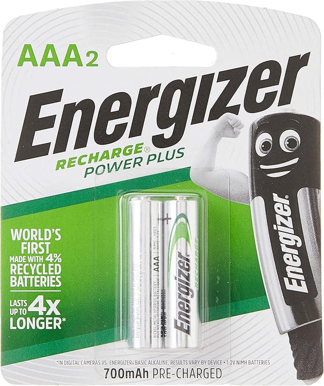 ENERGIZER AAA Rechargeable Battery 700mAh, Pack of 2 - Al Kabayel Discount CentreENERGIZER AAA Rechargeable Battery 700mAh, Pack of 2BatteriesENERGIZERAl Kabayel Discount Centre