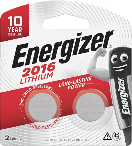 ENERGIZER CR2016 3V Coin Cell Battery, Pack of 2 - Al Kabayel Discount CentreENERGIZER CR2016 3V Coin Cell Battery, Pack of 2BatteriesENERGIZERAl Kabayel Discount Centre