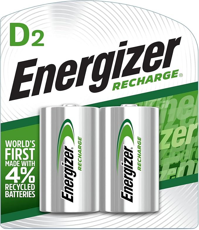ENERGIZER Type D Rechargeable Battery 2500mAh, Pack of 2 - Al Kabayel Discount CentreENERGIZER Type D Rechargeable Battery 2500mAh, Pack of 2BatteriesENERGIZERAl Kabayel Discount Centre
