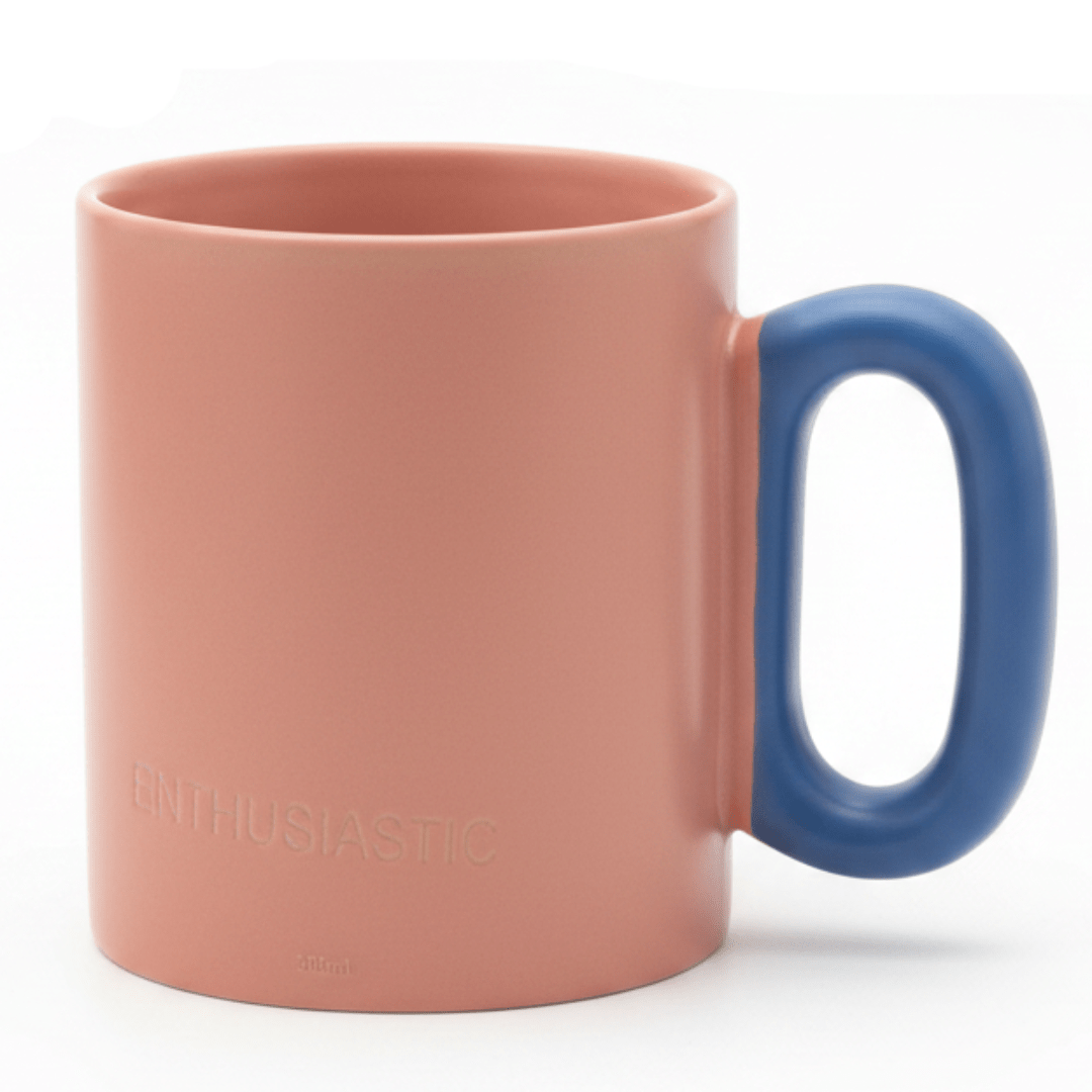 Enthusiastic Ceramic Mug | Dual - Tone Pink & Blue | 300ml - Al Kabayel Discount CentreEnthusiastic Ceramic Mug | Dual - Tone Pink & Blue | 300mlMugsAKDCAl Kabayel Discount Centre