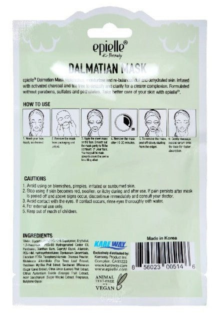 Epielle Facial Mask Dalmatian - 23ML - Al Kabayel Discount CentreEpielle Facial Mask Dalmatian - 23MLSkin CareEPIELLEAl Kabayel Discount Centre