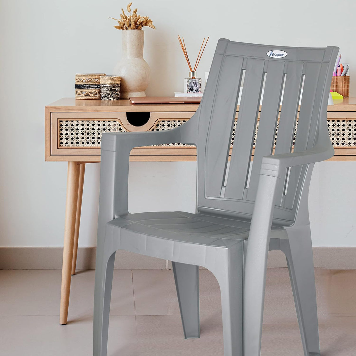 Escube Neptune Plastic Chair 38D x 38W x 55H centimeters, Assorted Color - Al Kabayel Discount CentreEscube Neptune Plastic Chair 38D x 38W x 55H centimeters, Assorted ColorChairsESCUBEAl Kabayel Discount Centre