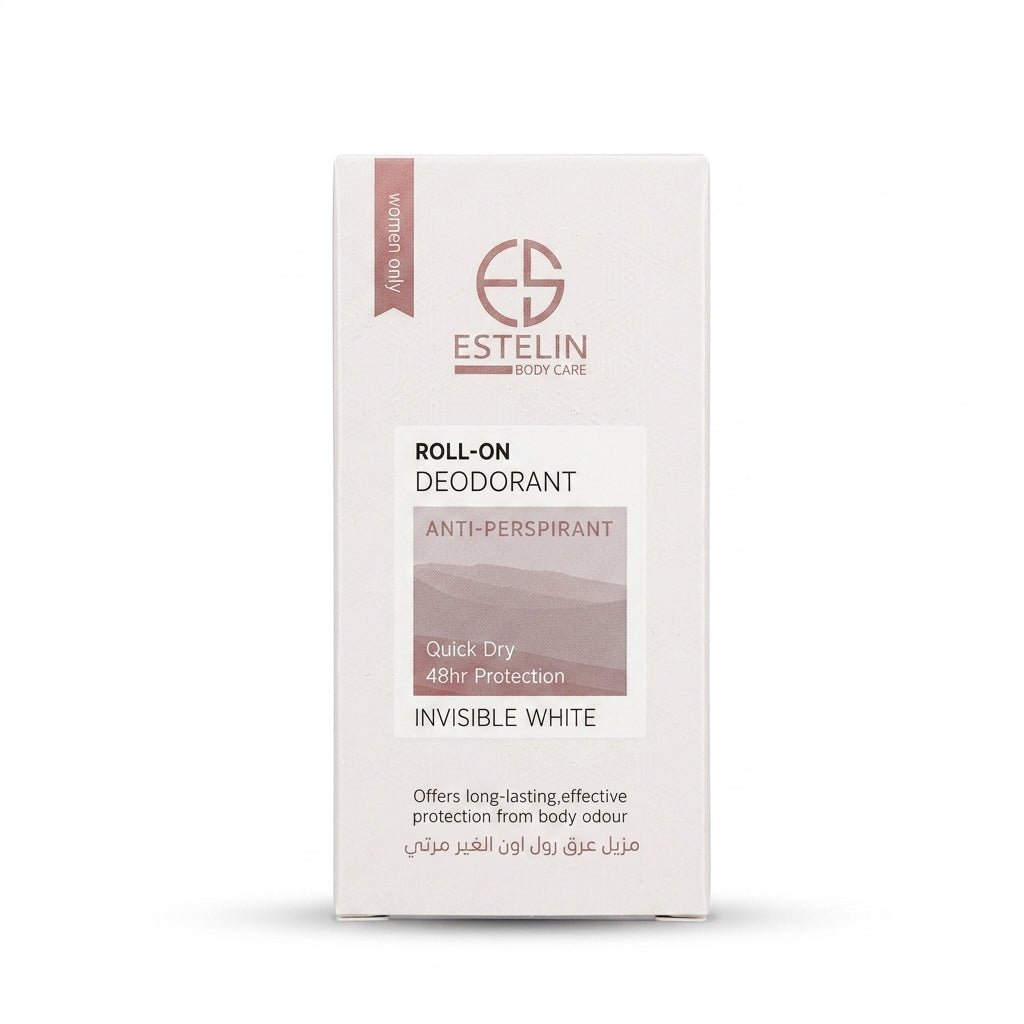 Estelin Body Care Invisible White Roll-On Deodorant – Anti-Perspirant for Women – 50ml - Al Kabayel Discount CentreEstelin Body Care Invisible White Roll-On Deodorant – Anti-Perspirant for Women – 50mlDeodorants & AntiperspirantsESTELINAl Kabayel Discount Centre