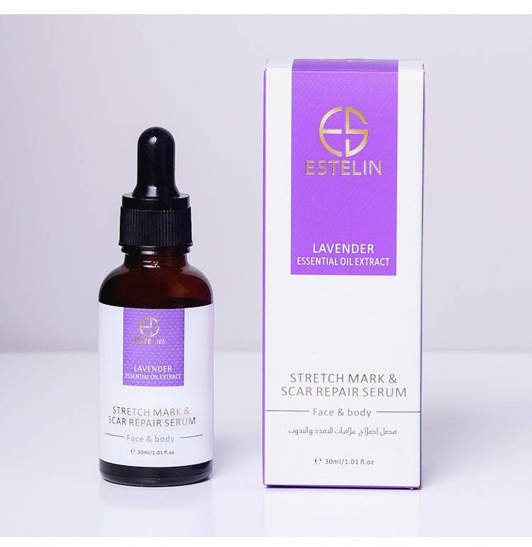 Estelin Lavender Essential Oil Extract Stretch Mark & Scar Repair Serum for Face & Body - 30ml