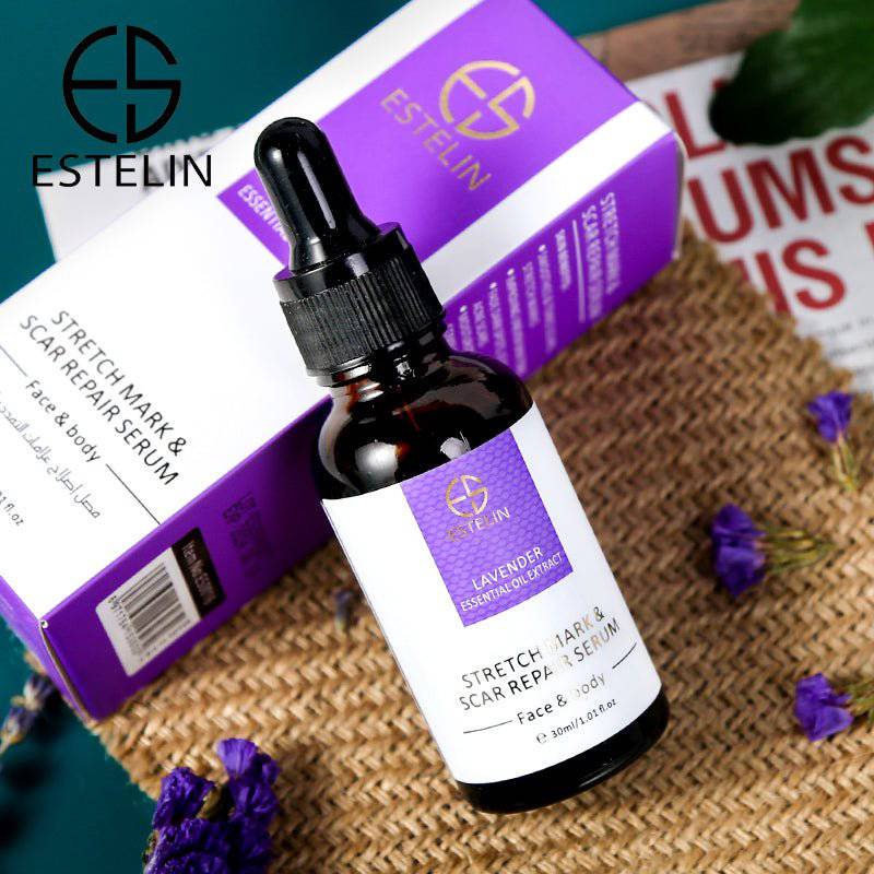 Estelin Lavender Essential Oil Extract Stretch Mark & Scar Repair Serum for Face & Body - 30ml
