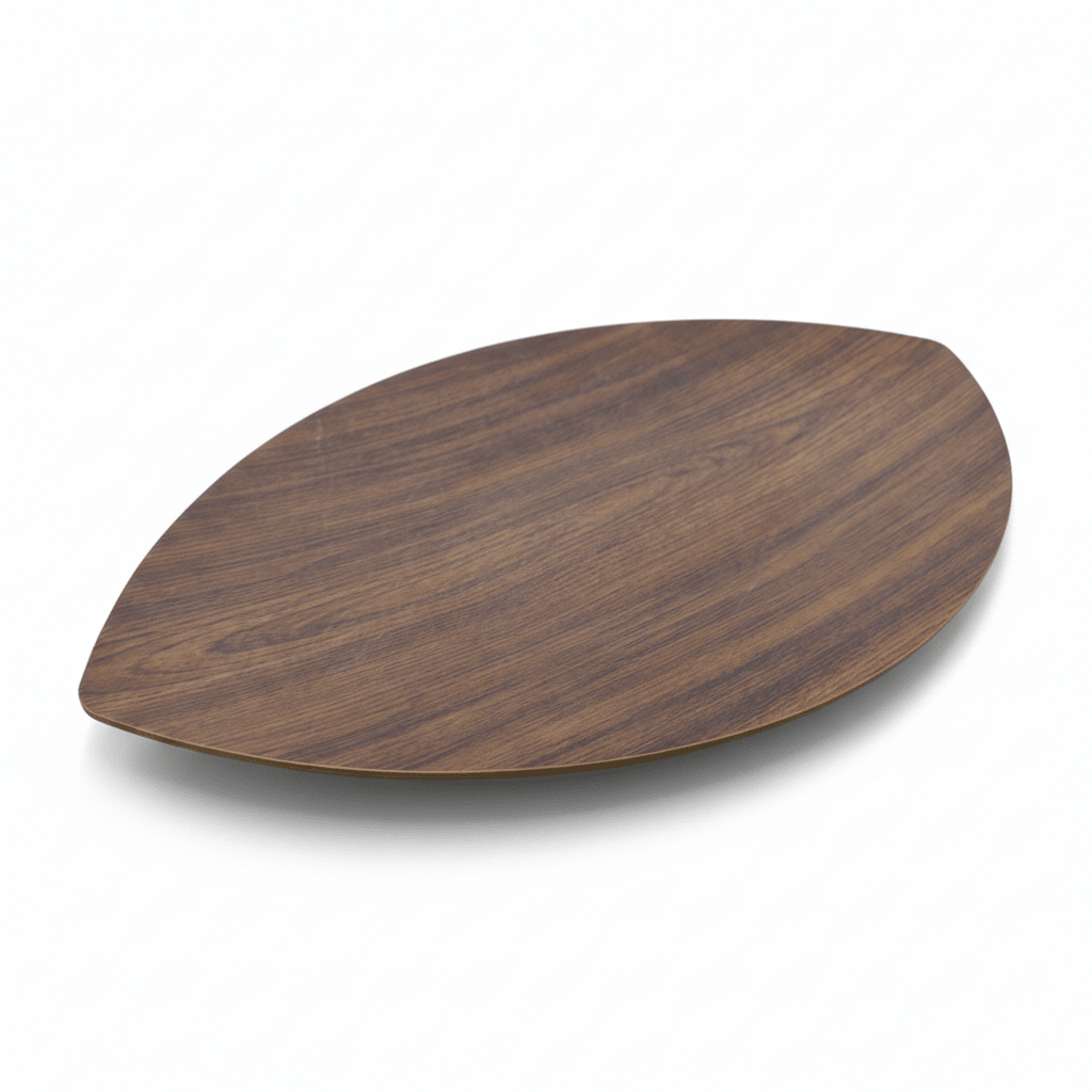 Evelin Large Leaf Serving Tray – 55×33 cm – Wood-Effect Polystyrene - Al Kabayel Discount CentreEvelin Large Leaf Serving Tray – 55×33 cm – Wood-Effect PolystyreneServing TraysEVELINAl Kabayel Discount Centre