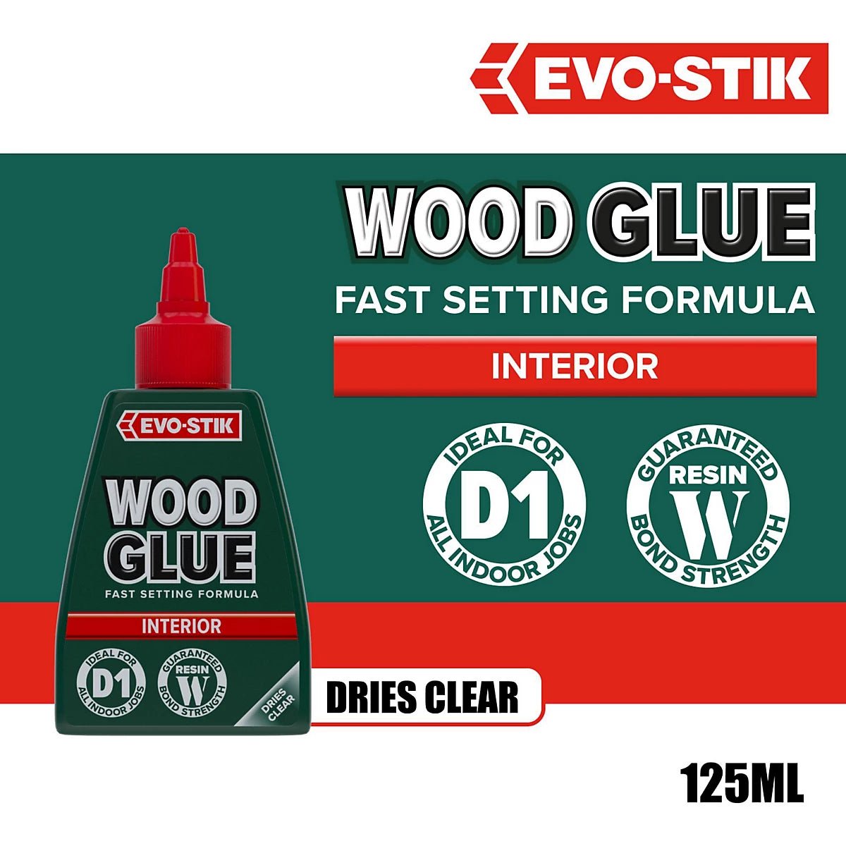 Evo - Stik Wood glue Interior Wood Glue/Adhesive - 125ml - Al Kabayel Discount CentreEvo - Stik Wood glue Interior Wood Glue/Adhesive - 125mlGlueEVO - STIKAl Kabayel Discount Centre