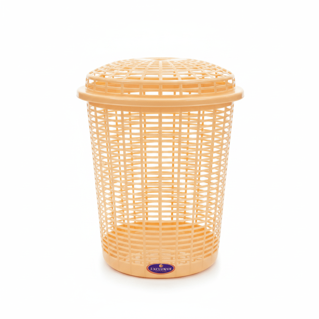 Exclusive Plastic Laundry Basket with Lid - 50 × 38 cm - Beige / Blue / Pink - Al Kabayel Discount CentreExclusive Plastic Laundry Basket with Lid - 50 × 38 cm - Beige / Blue / PinkOrganizers & AccessoriesEXCLUSIVEAl Kabayel Discount Centre