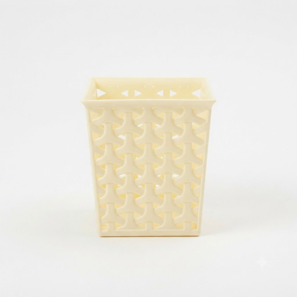 Exclusive Plastic Multipurpose Holder – 10×10 cm - Cream / Dark Brown - Al Kabayel Discount CentreExclusive Plastic Multipurpose Holder – 10×10 cm - Cream / Dark BrownOrganizers & AccessoriesEXCLUSIVEAl Kabayel Discount Centre