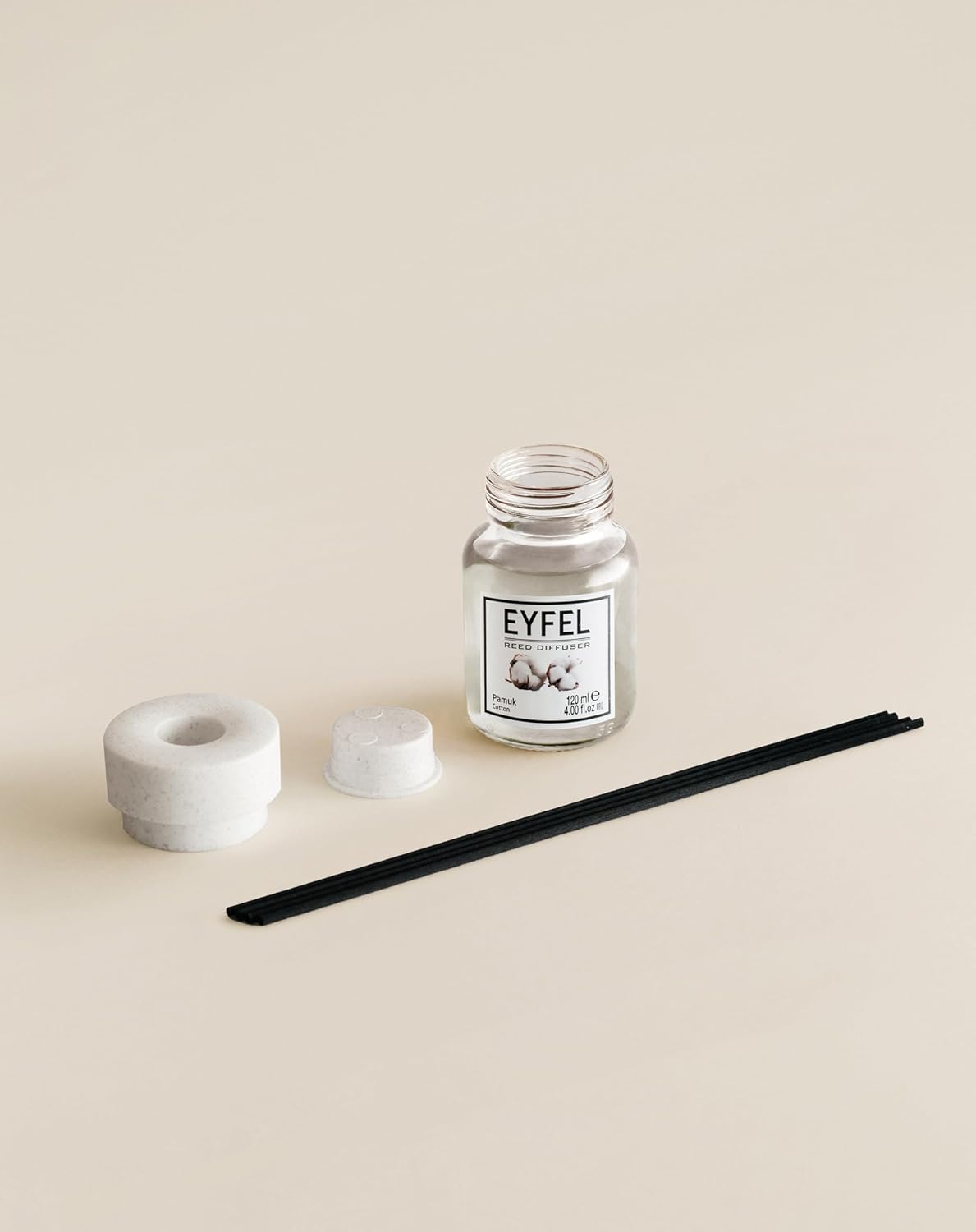 eyfel eau de parfum Reed Diffuser, Cotton - 120ml - Al Kabayel Dicount Centereyfel eau de parfum Reed Diffuser, Cotton - 120mlHome FragranceseyfelAl Kabayel Dicount Center