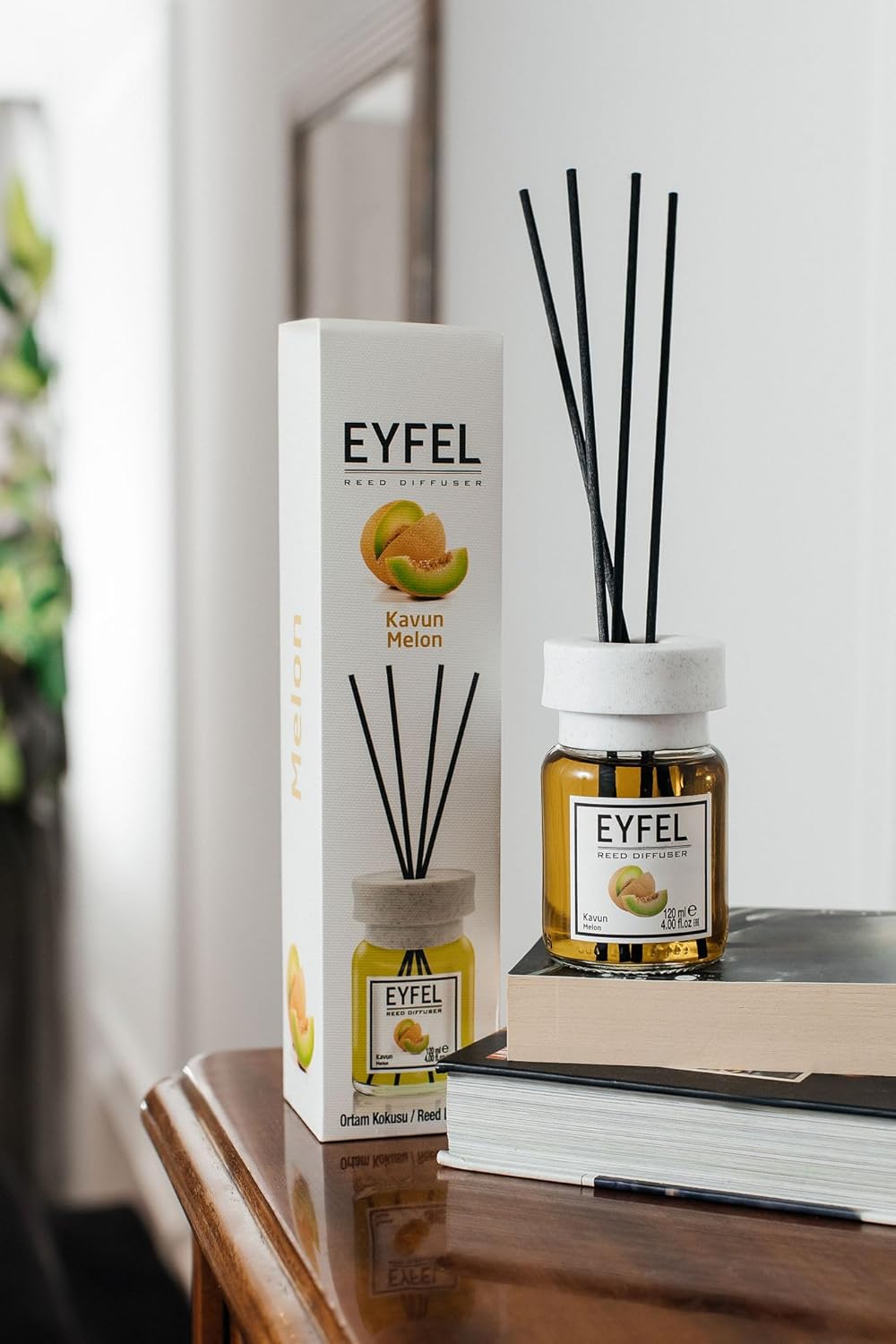 eyfel eau de parfum REED DIFFUSER - MELON 120ML, Assorted - Al Kabayel Dicount Centereyfel eau de parfum REED DIFFUSER - MELON 120ML, AssortedHome FragranceseyfelAl Kabayel Dicount Center