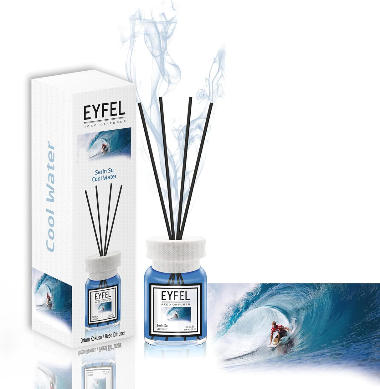 EYFEL Reed Diffuser - Cool Water 120 ml - Al Kabayel Dicount CenterEYFEL Reed Diffuser - Cool Water 120 mlHome FragranceseyfelAl Kabayel Dicount Center