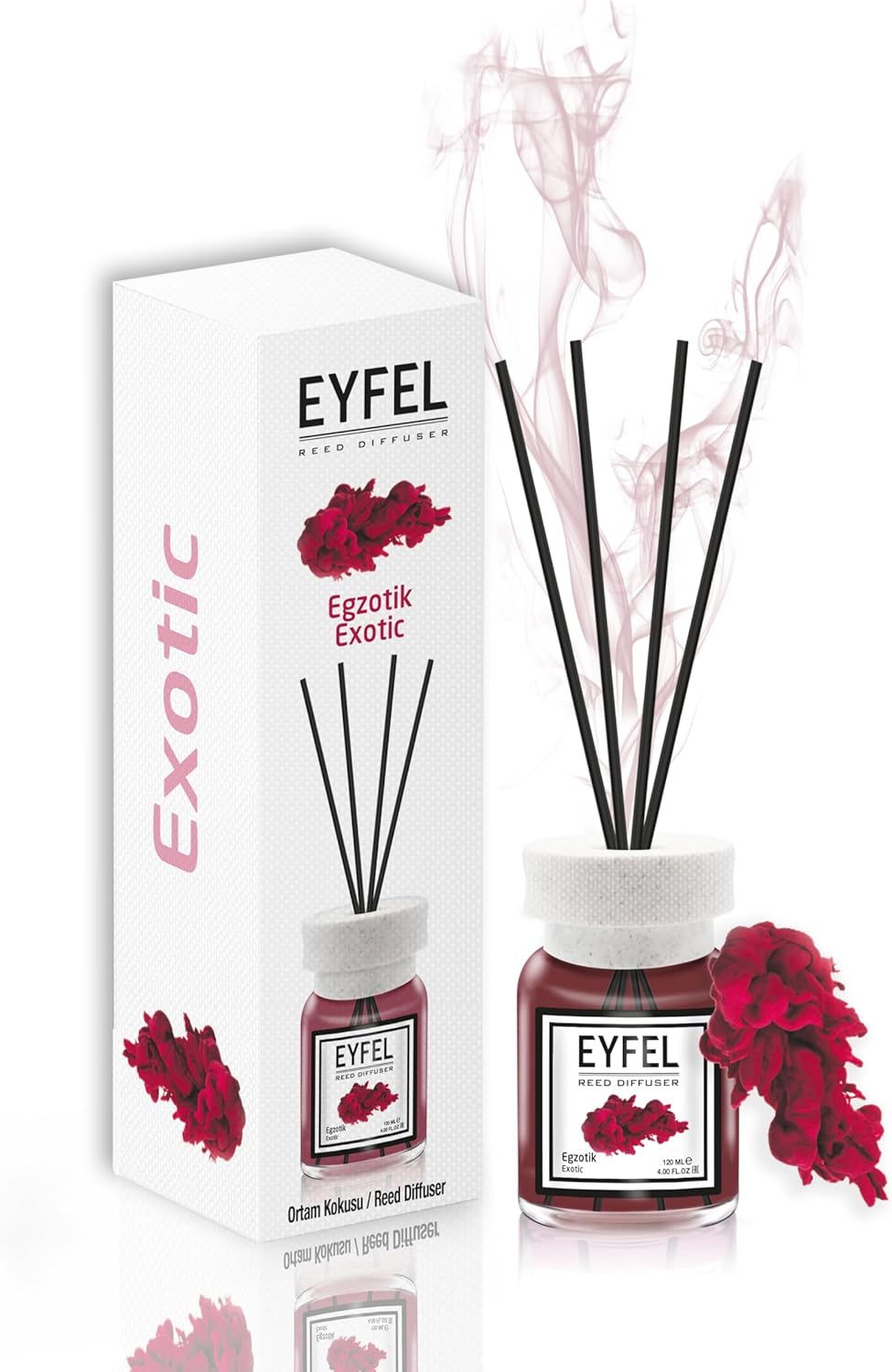 EYFEL Reed Diffuser - Exotic 120 ml - Al Kabayel Dicount CenterEYFEL Reed Diffuser - Exotic 120 mlHome FragranceseyfelAl Kabayel Dicount Center