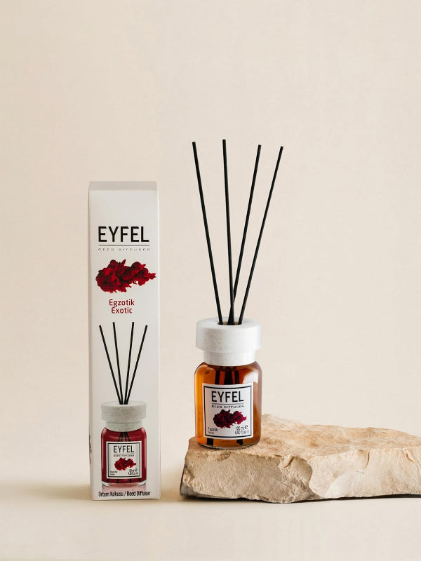 EYFEL Reed Diffuser - Exotic 120 ml - Al Kabayel Dicount CenterEYFEL Reed Diffuser - Exotic 120 mlHome FragranceseyfelAl Kabayel Dicount Center