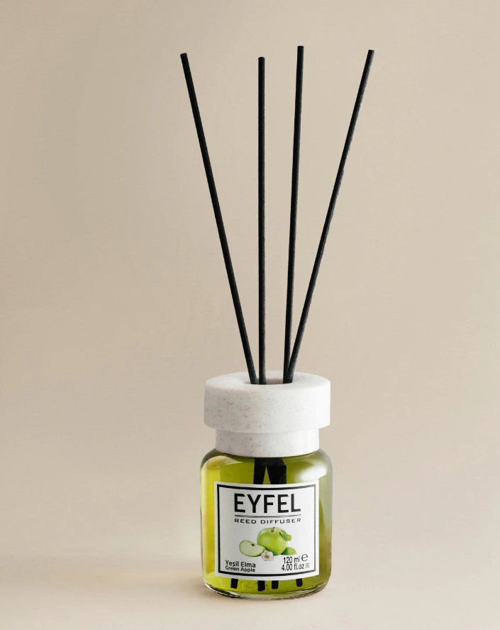 EYFEL REED DIFFUSER - GREEN APPLE 120ML - Al Kabayel Dicount CenterEYFEL REED DIFFUSER - GREEN APPLE 120MLHome FragranceseyfelAl Kabayel Dicount Center