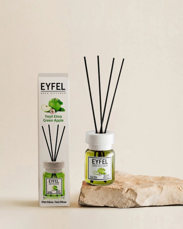 EYFEL REED DIFFUSER - GREEN APPLE 120ML - Al Kabayel Dicount CenterEYFEL REED DIFFUSER - GREEN APPLE 120MLHome FragranceseyfelAl Kabayel Dicount Center