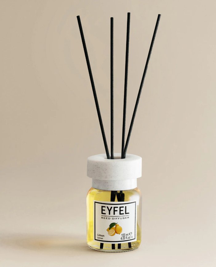 EYFEL REED DIFFUSER - LEMON 120ML - Al Kabayel Dicount CenterEYFEL REED DIFFUSER - LEMON 120MLHome FragranceseyfelAl Kabayel Dicount Center