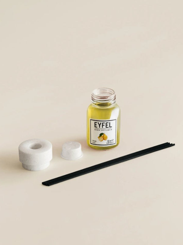 EYFEL REED DIFFUSER - LEMON 120ML - Al Kabayel Dicount CenterEYFEL REED DIFFUSER - LEMON 120MLHome FragranceseyfelAl Kabayel Dicount Center