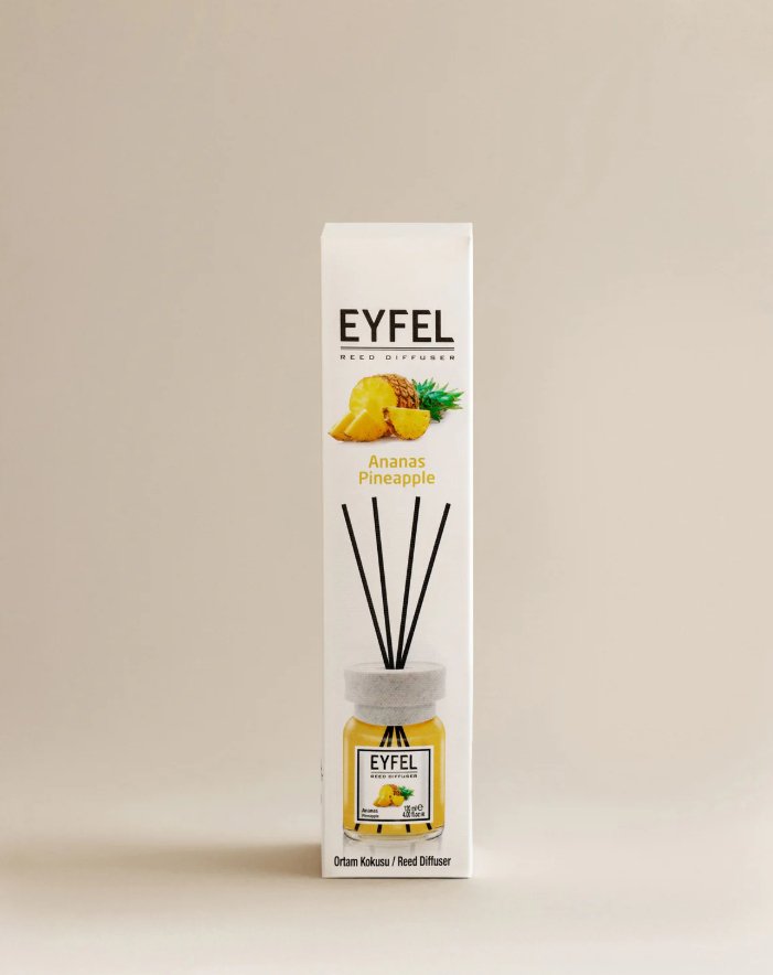 EYFEL Reed Diffuser - Pineapple 120 ml - Al Kabayel Dicount CenterEYFEL Reed Diffuser - Pineapple 120 mlHome FragranceseyfelAl Kabayel Dicount Center