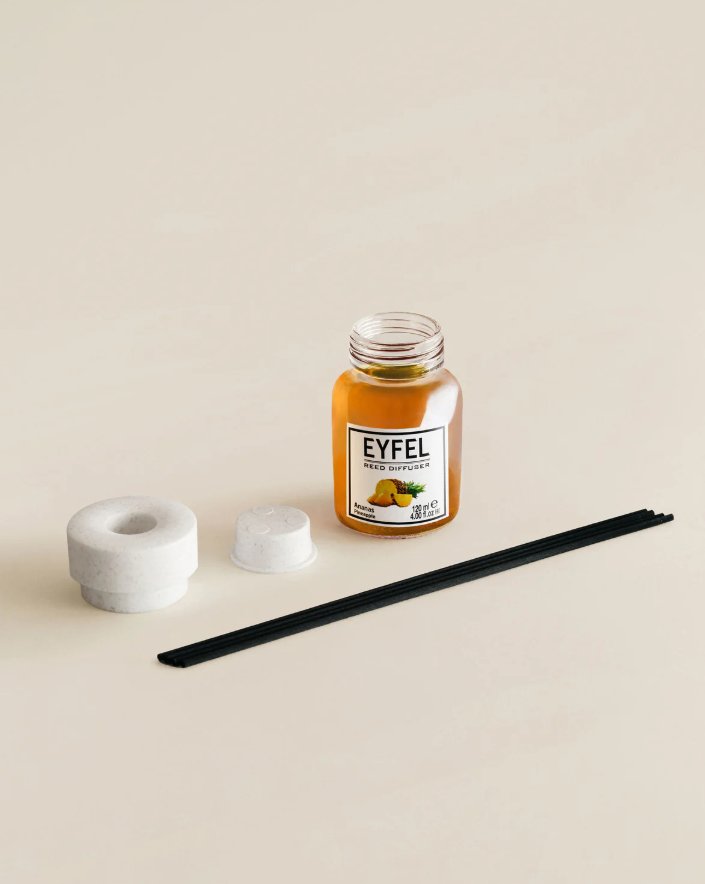 EYFEL Reed Diffuser - Pineapple 120 ml - Al Kabayel Dicount CenterEYFEL Reed Diffuser - Pineapple 120 mlHome FragranceseyfelAl Kabayel Dicount Center