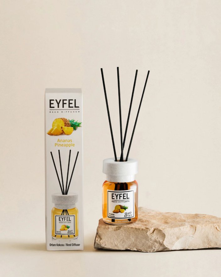 EYFEL Reed Diffuser - Pineapple 120 ml - Al Kabayel Dicount CenterEYFEL Reed Diffuser - Pineapple 120 mlHome FragranceseyfelAl Kabayel Dicount Center