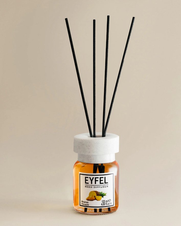 EYFEL Reed Diffuser - Pineapple 120 ml - Al Kabayel Dicount CenterEYFEL Reed Diffuser - Pineapple 120 mlHome FragranceseyfelAl Kabayel Dicount Center
