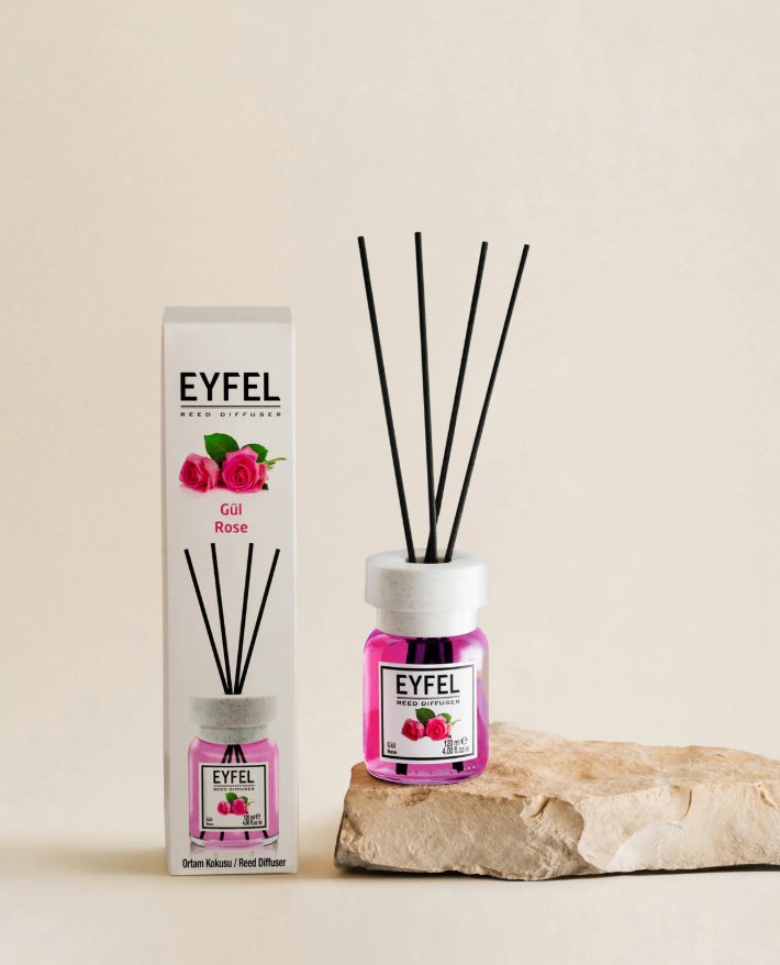 EYFEL REED DIFFUSER - ROSE 120ML - Al Kabayel Dicount CenterEYFEL REED DIFFUSER - ROSE 120MLHome FragranceseyfelAl Kabayel Dicount Center