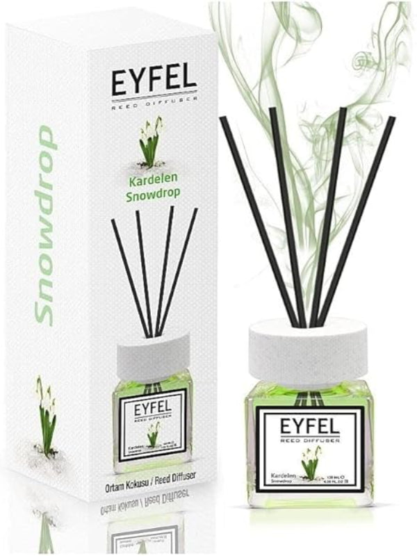 EYFEL Reed Diffuser - Snowdrop 120 ml - Al Kabayel Dicount CenterEYFEL Reed Diffuser - Snowdrop 120 mlHome FragranceseyfelAl Kabayel Dicount Center